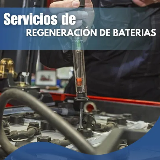 Regeneración de baterías para montacargas evaluadas celda por celda.