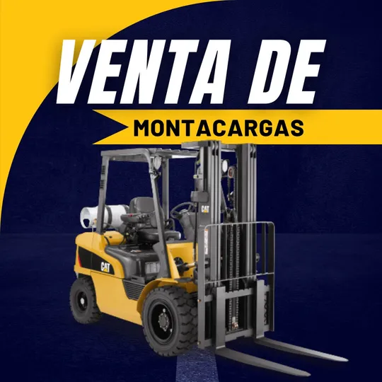 Montacargas nuevo y seminuevo disponible para venta en el patio de la empresa.