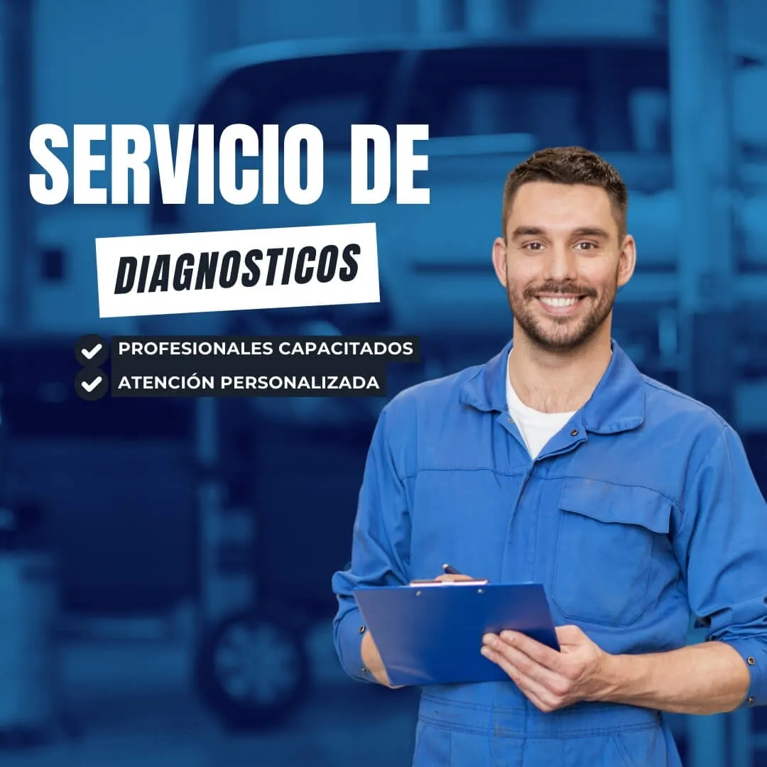 Diagnóstico electrónico de un montacargas conectado a equipo de medición especializado.